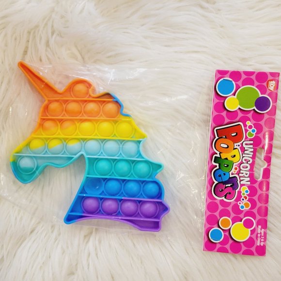 Pop it Girl, Unicorn Pop It! New Scrunchie & Rainbow Slinky! Rainbow Bundle! - Picture 4 of 5